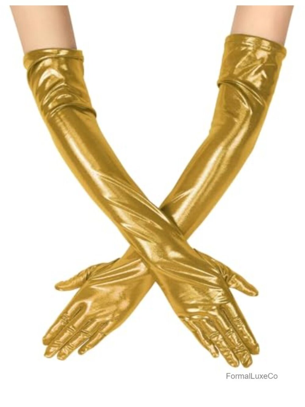 Laser Long Satin Opera Gloves 1920s Costume Evening Gloves